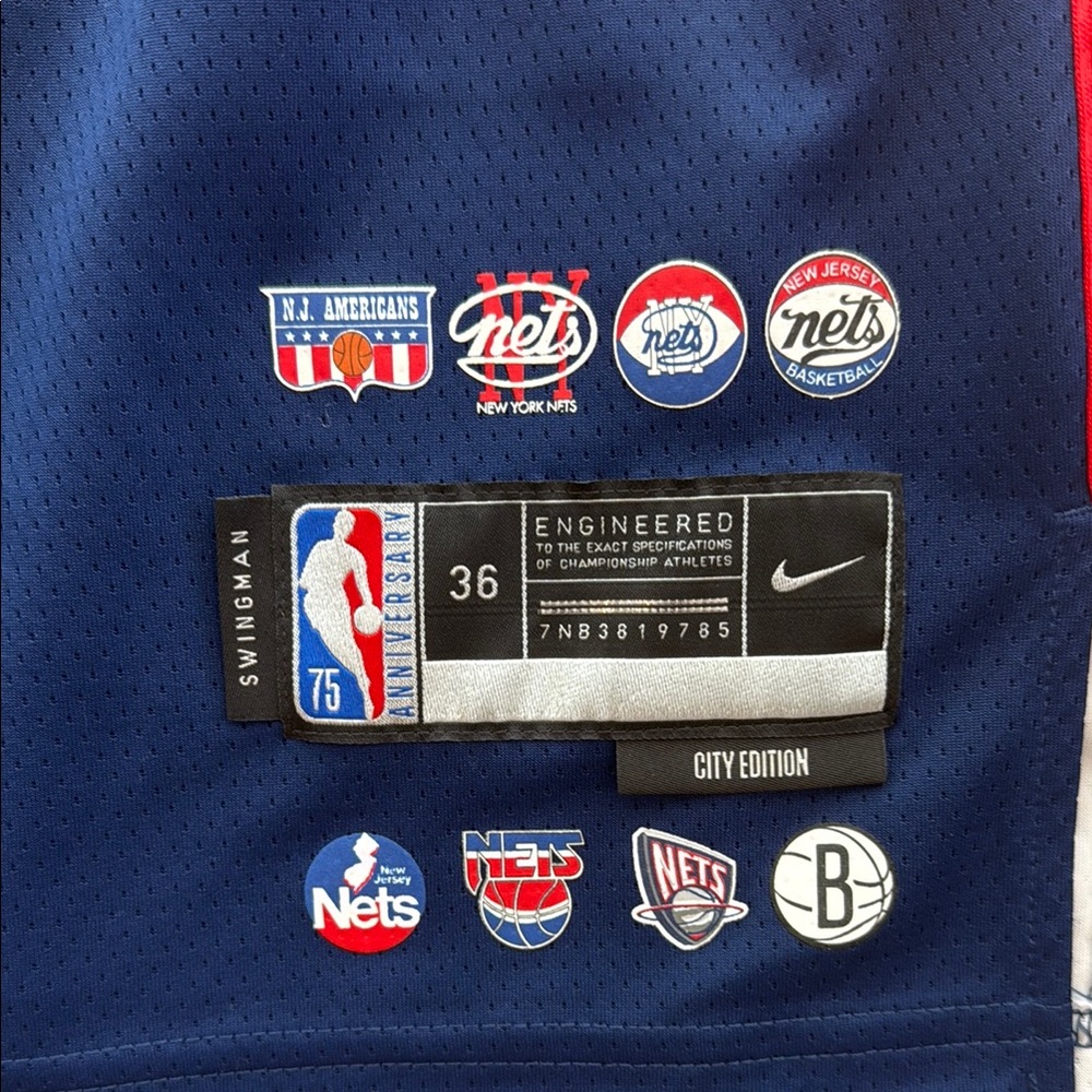 Nike Kevin Durant Brooklyn Nets Swingman Jersey City Edition Men’s XS - Picture 3 of 3